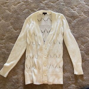 Takeout Cream Knit Cardigan Sweater